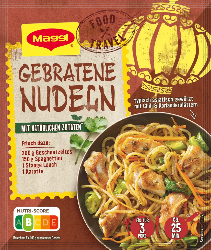 Maggi Fix&frisch Gebratene Nudeln 1 Maggi Fix&frisch Gebratene Nudeln