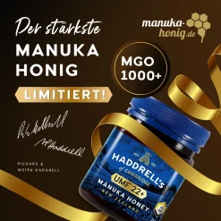 Haddrell’s Of Cambridge Haddrell's Manuka Honig MGO 1000+ (UMF 22+) In Geschenkbox 250g - Limited Edition 12 Haddrell’s Of Cambridge Haddrell's Manuka Honig MGO 1000+ (UMF 22+) In Geschenkbox 250g - Limited Edition -Essen Verkäufe 033893f55d83b5c9cf908296235ff6ee