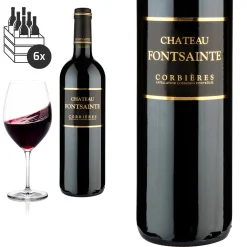 6er Karton 2019 Corbières Trocken Von Château Fontsainte - Rotwein