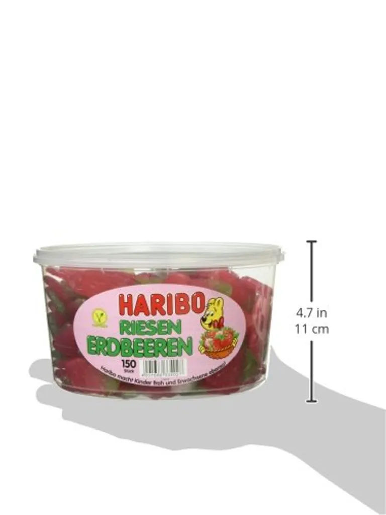 HARIBO Riesen Erdberen Dose Mit 150 Stück 2 HARIBO Riesen Erdberen Dose Mit 150 Stück – Bild 2
