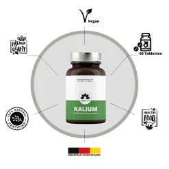 VitaminFuchs Kalium 60 Tabletten Hochdosiert. Kaliumcitrat Ideal Für Muskeln, Nerven Und Blutdruck -Essen Verkäufe 03e514c34a4f1c42c0590535f38a70ea