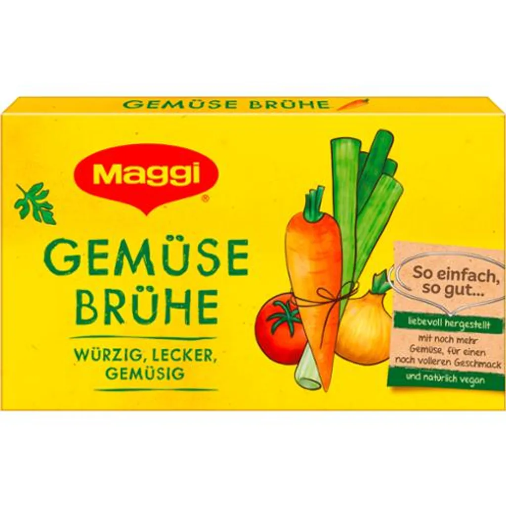 Maggi Gemüse Brühe Würzig Lecker Gemüsig Ergibt 8 Liter 168g 2 Maggi Gemüse Brühe Würzig Lecker Gemüsig Ergibt 8 Liter 168g – Bild 2