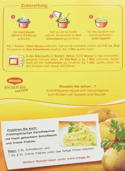 Maggi Kartoffelpueree Mit Buttergeschmack 200g -Essen Verkäufe 0492f6ee2b2bd31dc789b6d5da4c3b3b