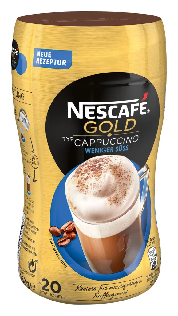 Nescafé® Nescafé Gold Typ Cappuccino Weniger Süß | 250g Dose 11 Nescafé® Nescafé Gold Typ Cappuccino Weniger Süß | 250g Dose – Bild 11