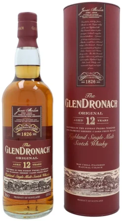 The GlenDronach 12 Jahre Original Highland Single Malt Scotch Whisky In Geschenkpackung | 43 % Vol | 0,7 L -Essen Verkäufe 06a2c08ba143a421bfd63155f15b5091