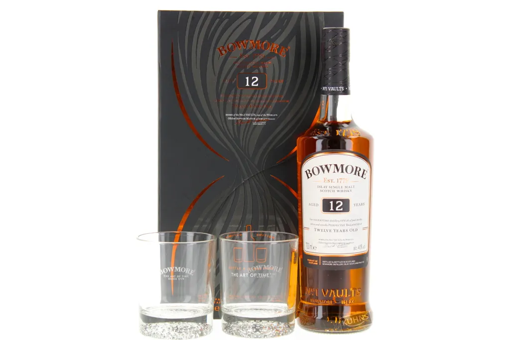 BOWMORE® Whisky "LIMITED EDITION" BOTTLE & GLASS PACK 12 JAHRE Alc 40% Vol 0,7L 2 BOWMORE® Whisky "LIMITED EDITION" BOTTLE & GLASS PACK 12 JAHRE Alc 40% Vol 0,7L – Bild 2