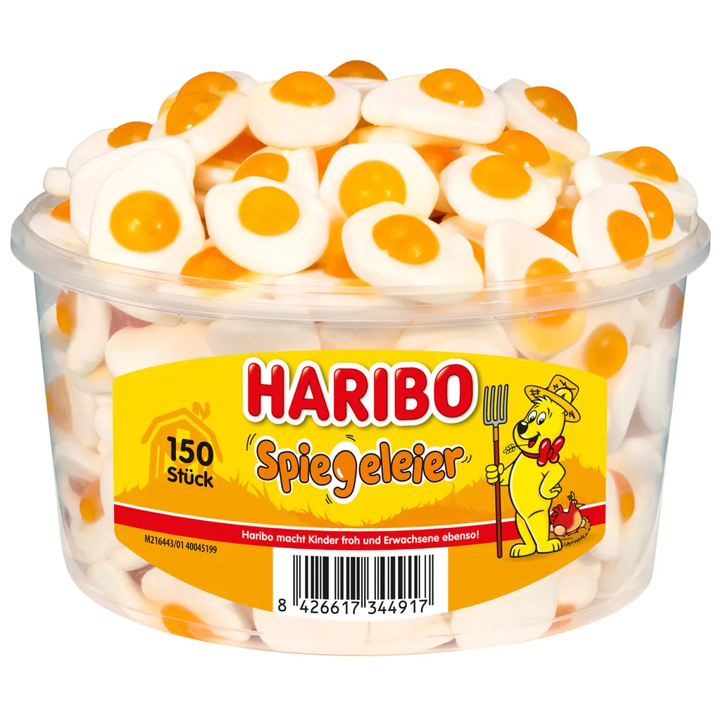 Haribo Spiegeleier Süsses Fruchtgummi Mit Softem Schaumzucker 975g 1 Haribo Spiegeleier Süsses Fruchtgummi Mit Softem Schaumzucker 975g