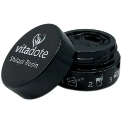 Reines Authentisches Vitadote Shilajit Resin / Mumijo Aus Dem Altai- Und Himalaya-Gebirge Mit 85+ Spurenelementen, Fulvinsäure & Huminsäure