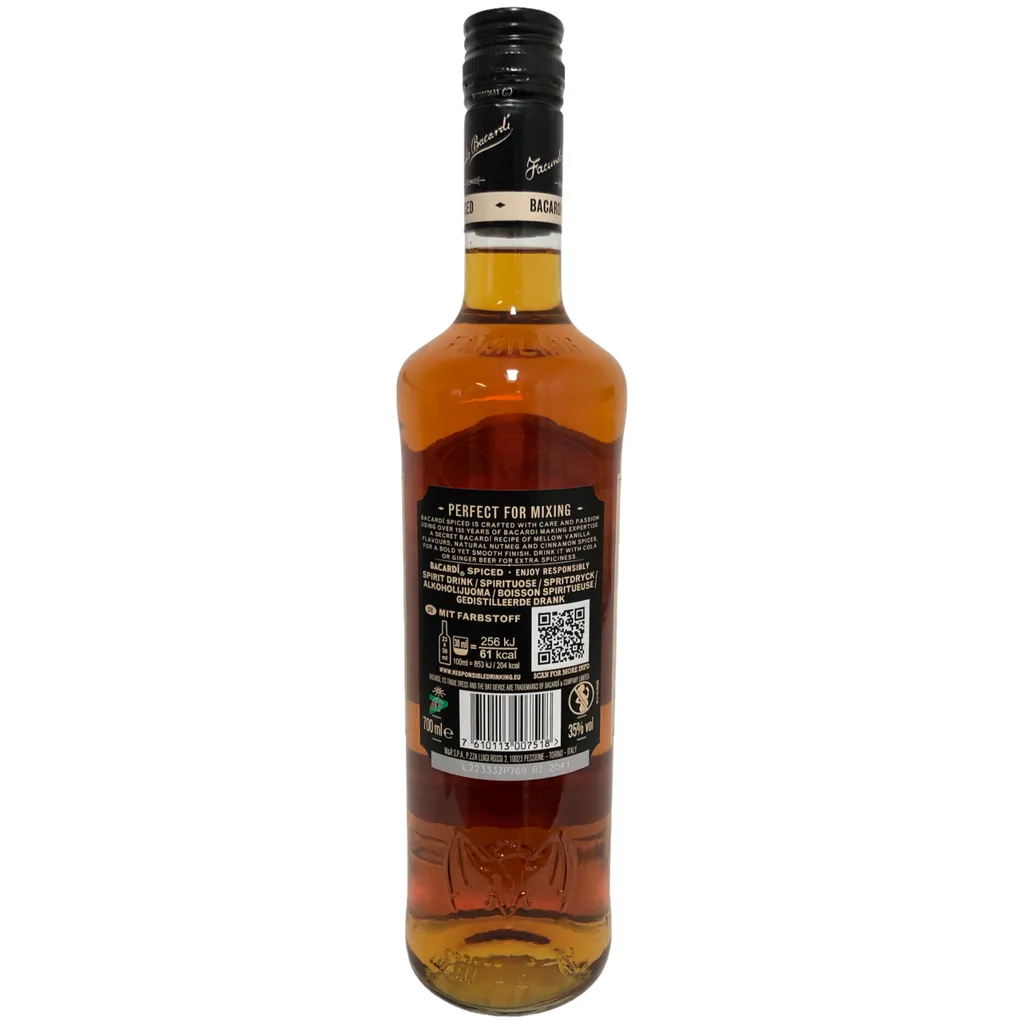 BACARDÍ Bacardi Spiced Rum 0,7L (35% Vol.) 7 BACARDÍ Bacardi Spiced Rum 0,7L (35% Vol.) – Bild 7