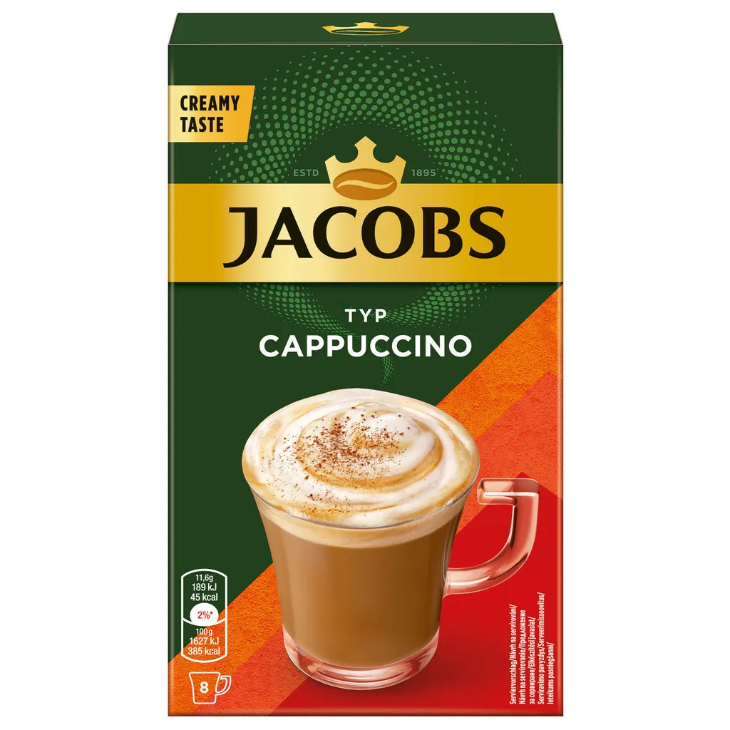 JACOBS Löskaffee Typ Cappuccino 10 X 8 Sticks - 80 Getränke Instantkaffee 2 JACOBS Löskaffee Typ Cappuccino 10 X 8 Sticks - 80 Getränke Instantkaffee – Bild 2