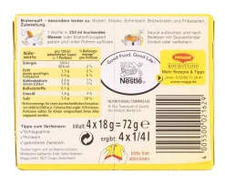 Maggi Bratensaft Zum Abrunden Oder Zu Fleisch 72g 4er Für 4x 250ml 5 Maggi Bratensaft Zum Abrunden Oder Zu Fleisch 72g 4er Für 4x 250ml -Essen Verkäufe 11cc15635e0eee452a838cdbe4c72002