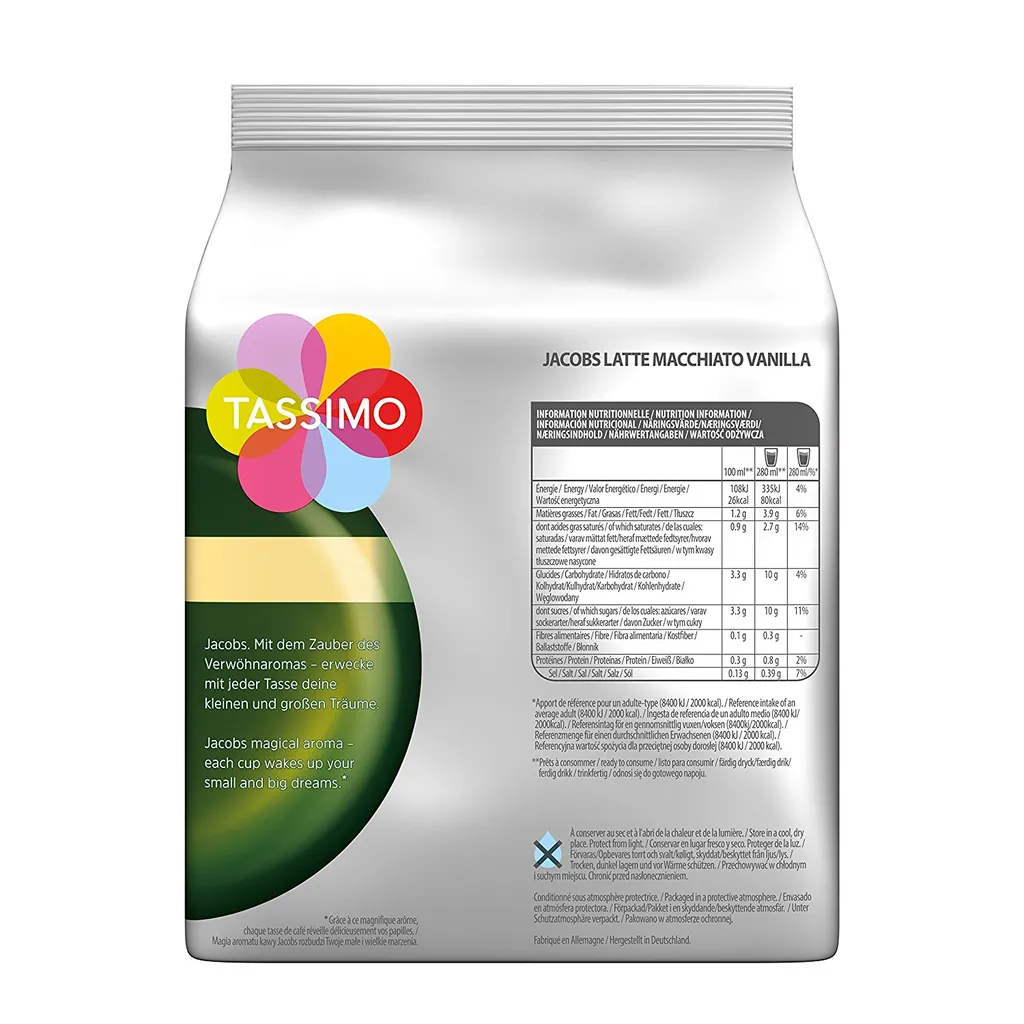 TASSIMO Jacobs Typ Latte Macchiato Vanilla 5er Pack T Discs Kapseln 5x8 Getränke 3 TASSIMO Jacobs Typ Latte Macchiato Vanilla 5er Pack T Discs Kapseln 5x8 Getränke – Bild 3