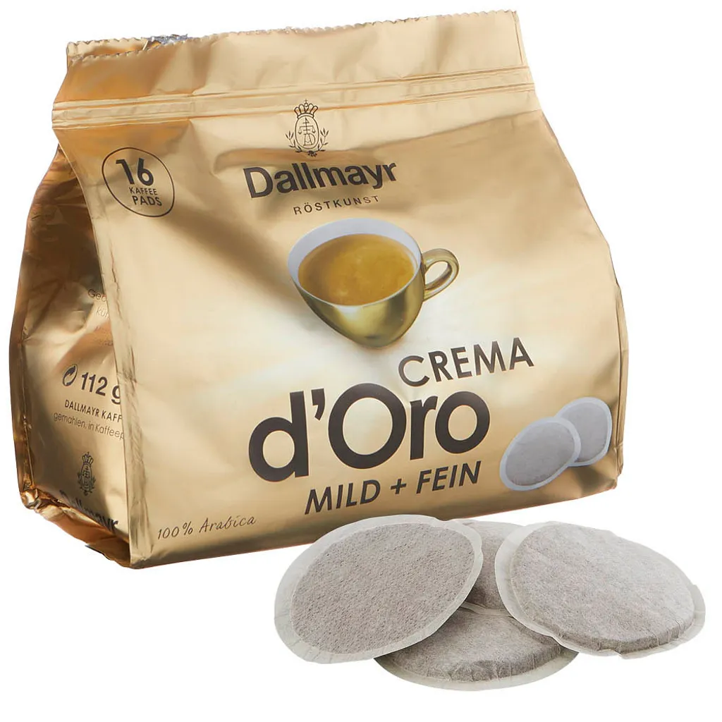 Dallmayr Crema D'Oro Mild & Fein | 16 Kaffeepads 3 Dallmayr Crema D'Oro Mild & Fein | 16 Kaffeepads – Bild 3