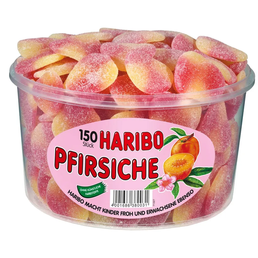 Haribo Pfirsiche Gezuckete Fruchtgummi Mit Pfirsichgeschmack 1350g 3 Haribo Pfirsiche Gezuckete Fruchtgummi Mit Pfirsichgeschmack 1350g – Bild 3