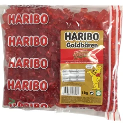 Haribo Goldbären Erdbeer (1kg Beutel Gummibärchen Rot) Sortenrein -Essen Verkäufe 13b6cb6c39b02b9af4d55f775f5adf6d