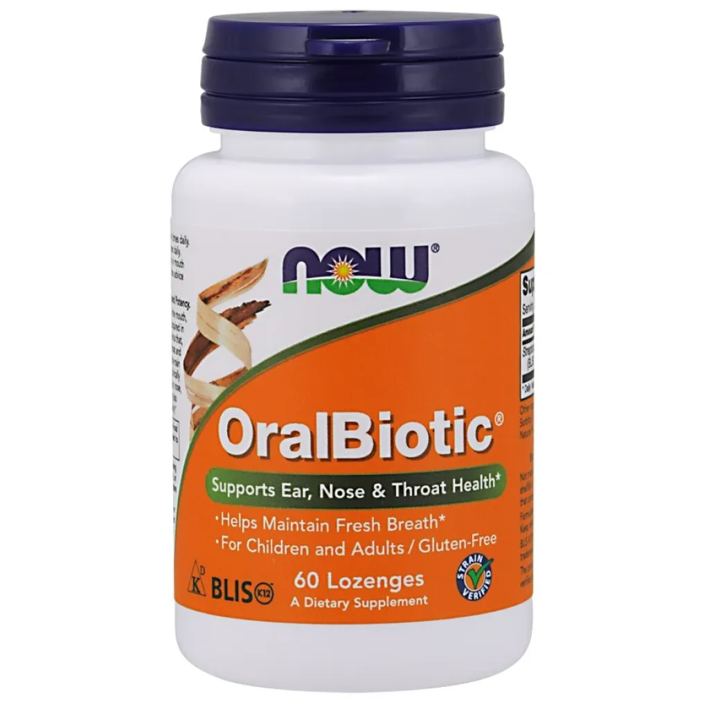 NOW Foods OralBiotic - 60 Lutschtabletten 2 NOW Foods OralBiotic - 60 Lutschtabletten – Bild 2