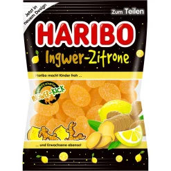 Haribo Ingwer Zitrone Scharfes Fruchtgummi Mit Geschmack 160g