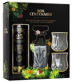 Sierra Madre Ron Centenario 25 Jahre - GP Mit Decanter + 2 Gläser 0,7l 40%vol.