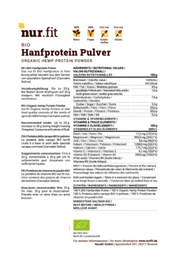 Nur.fit Hanfprotein Pulver - 1kg -Essen Verkäufe 17abd5b15d4e849c9831962fe8404121