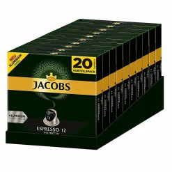 JACOBS Kapseln Espresso Ristretto 200 Nespresso Kompatible Kaffeekapseln