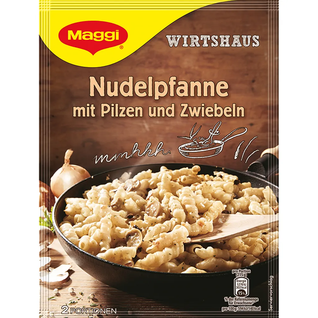 Maggi Wirtshaus Nudelpfanne Mit Pilzen Und Zwiebeln Deftig Lecker 164g 1 Maggi Wirtshaus Nudelpfanne Mit Pilzen Und Zwiebeln Deftig Lecker 164g