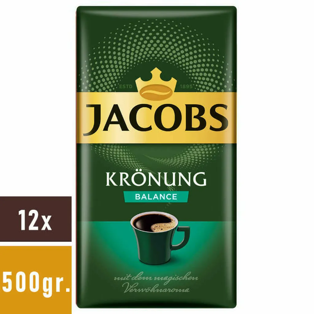 JACOBS Krönung Balance Filterkaffee 12 X 500 G Gemahlener Röstkaffee 6 JACOBS Krönung Balance Filterkaffee 12 X 500 G Gemahlener Röstkaffee – Bild 6