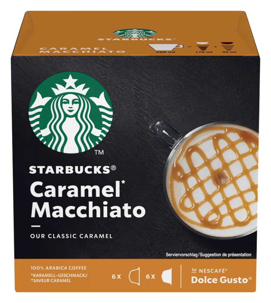 Nestlé® Starbucks By Nescafe Dolce Gusto Caramel Macchiato Arabica Kaffee 12 Kapseln 1 Nestlé® Starbucks By Nescafe Dolce Gusto Caramel Macchiato Arabica Kaffee 12 Kapseln