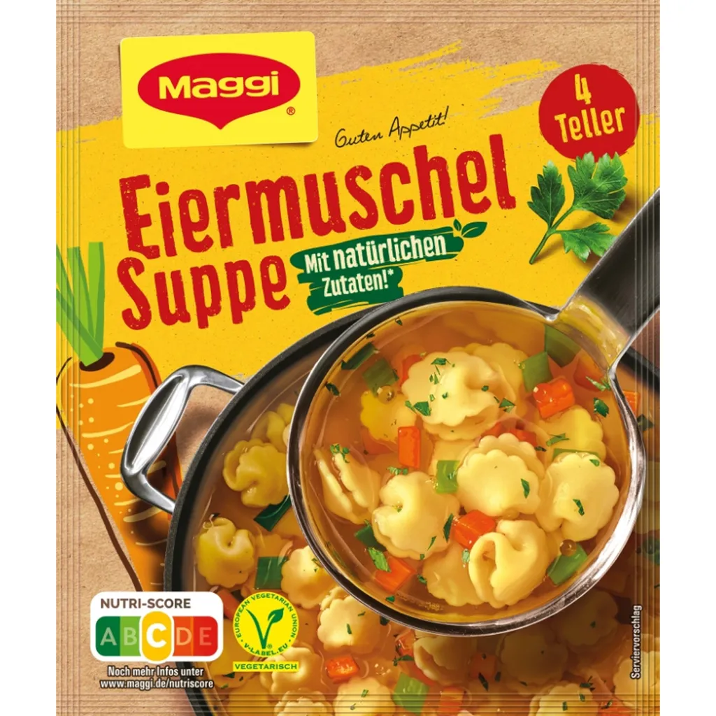 Maggi Guten Appetit Eiermuschel Suppe Mit Natürlichen Zutaten 63g 1 Maggi Guten Appetit Eiermuschel Suppe Mit Natürlichen Zutaten 63g