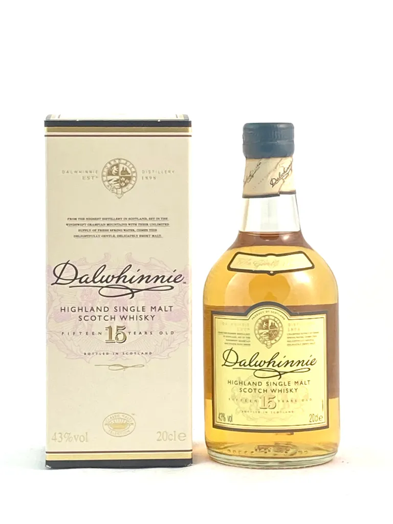 Dalwhinnie 15 Jahre Highland Single Malt Scotch Whisky 0,2l, Alc. 43 Vol.-% 1 Dalwhinnie 15 Jahre Highland Single Malt Scotch Whisky 0,2l, Alc. 43 Vol.-%