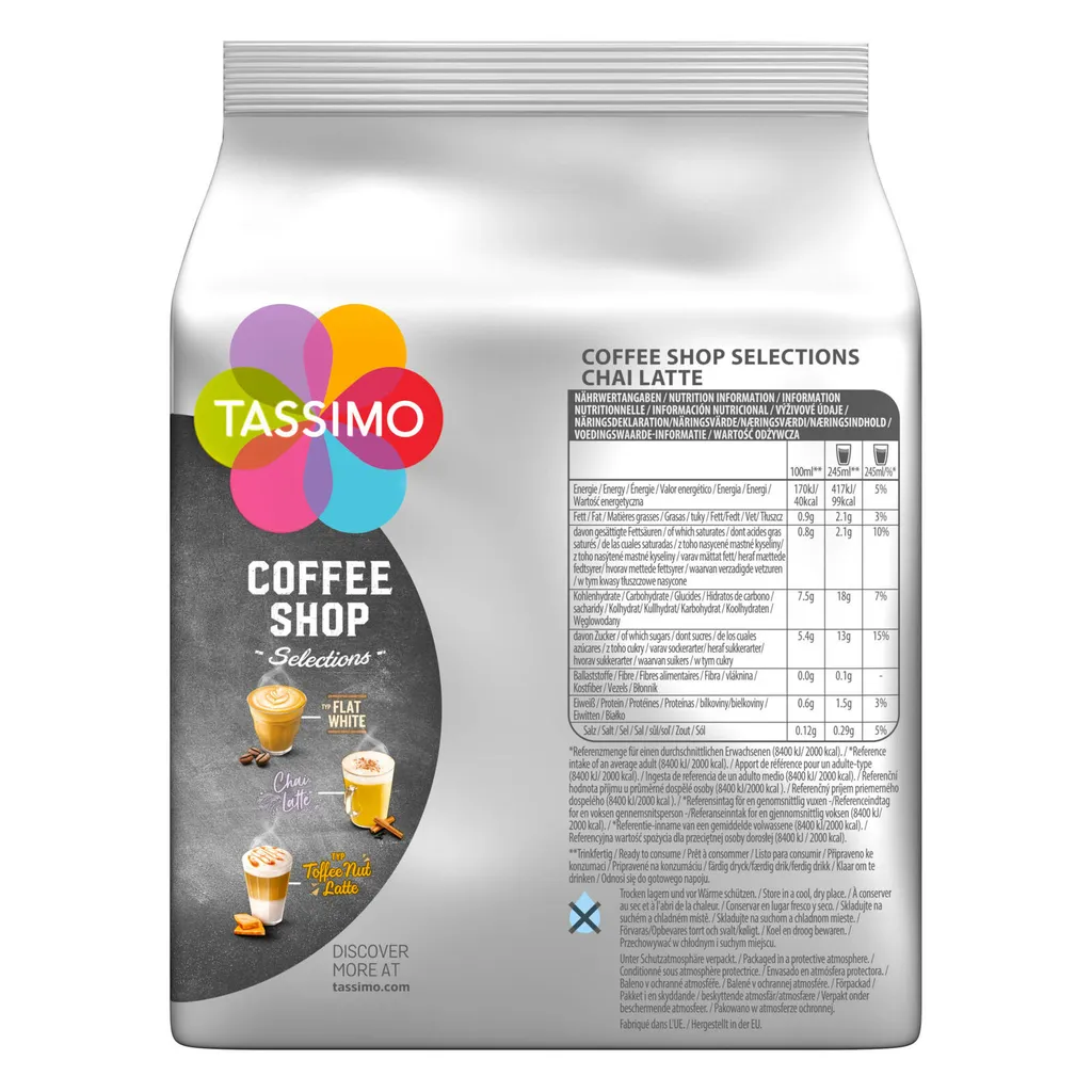 TASSIMO Kapseln Coffee Shop Selections Chai/ Flat White/ Toffee Nut 48 Getränke 2 TASSIMO Kapseln Coffee Shop Selections Chai/ Flat White/ Toffee Nut 48 Getränke – Bild 2