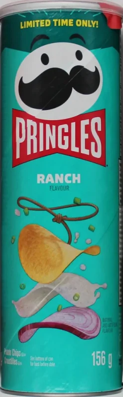 Pringles Manufacturing Co. Pringles Ranch Flavour Aus Den USA 156g