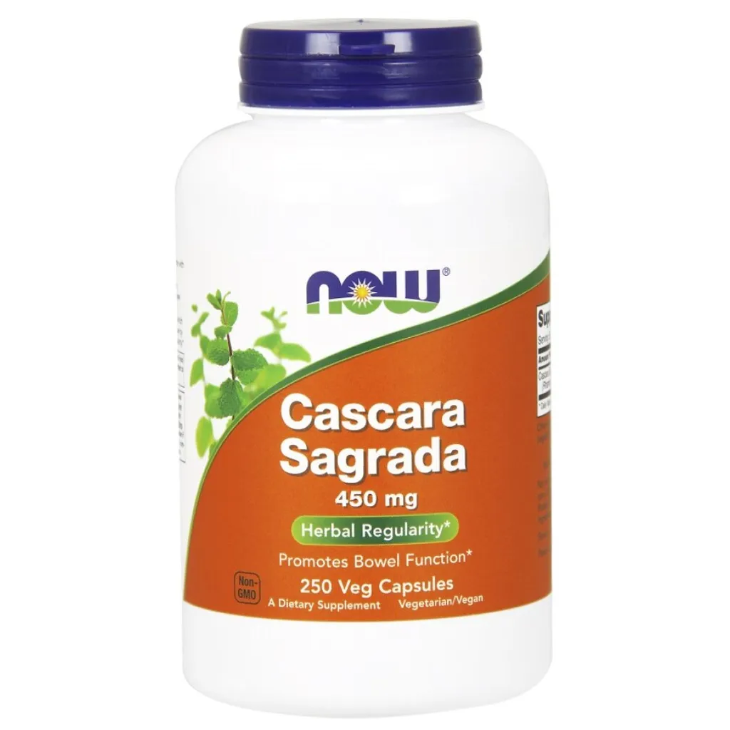 NOW Foods Cascara Sagrada, 450mg - 250 Vcaps 1 NOW Foods Cascara Sagrada, 450mg - 250 Vcaps