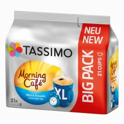Jacobs TASSIMO Morning Café XL Mild & Smooth, Kaffeekapseln, XL 21er -Essen Verkäufe 25551128d8f46923b346a675d5892355