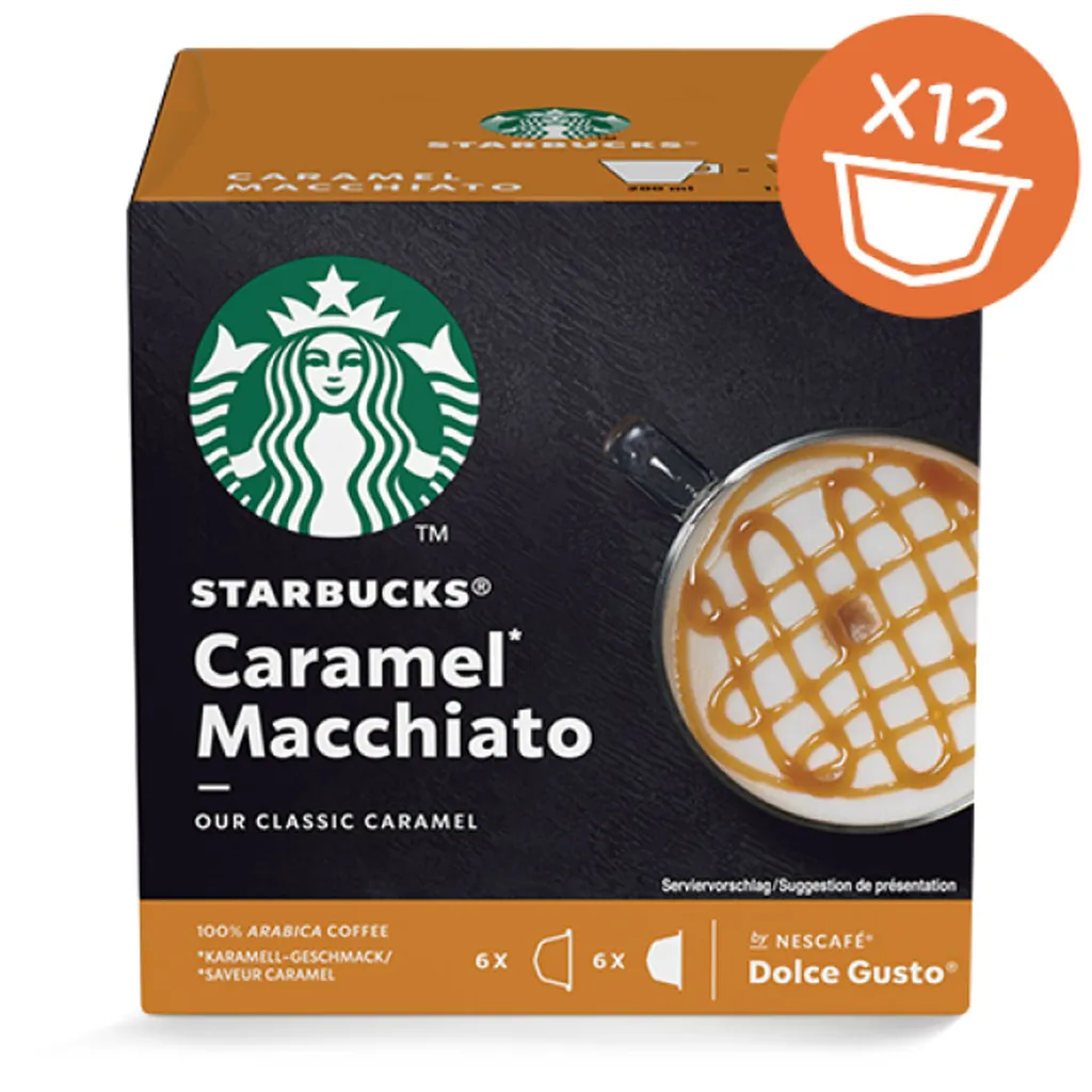 Nestlé® Starbucks By Nescafe Dolce Gusto Caramel Macchiato Arabica Kaffee 12 Kapseln 2 Nestlé® Starbucks By Nescafe Dolce Gusto Caramel Macchiato Arabica Kaffee 12 Kapseln – Bild 2