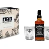 Mixcompany Jack Daniels - Whisky Geschenkset Mit Tennessee Whiskey Old No.7 0,7L (40% Vol) + 2 Jack Daniels Tumbler - [Enthält Sulfite]