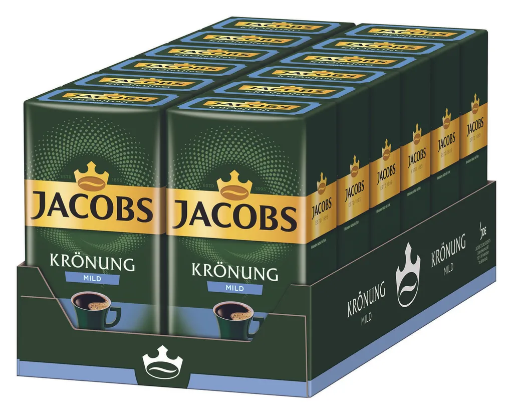 JACOBS Krönung Mild Filterkaffee 12 X 500 G Kaffee Gemahlen 2 JACOBS Krönung Mild Filterkaffee 12 X 500 G Kaffee Gemahlen – Bild 2