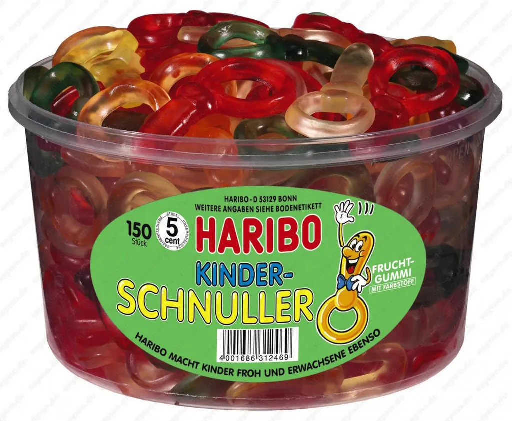 Haribo Kinder Schnuller Mit Fruchtgeschmack 5fach Sortiert 1200g 4 Haribo Kinder Schnuller Mit Fruchtgeschmack 5fach Sortiert 1200g – Bild 4