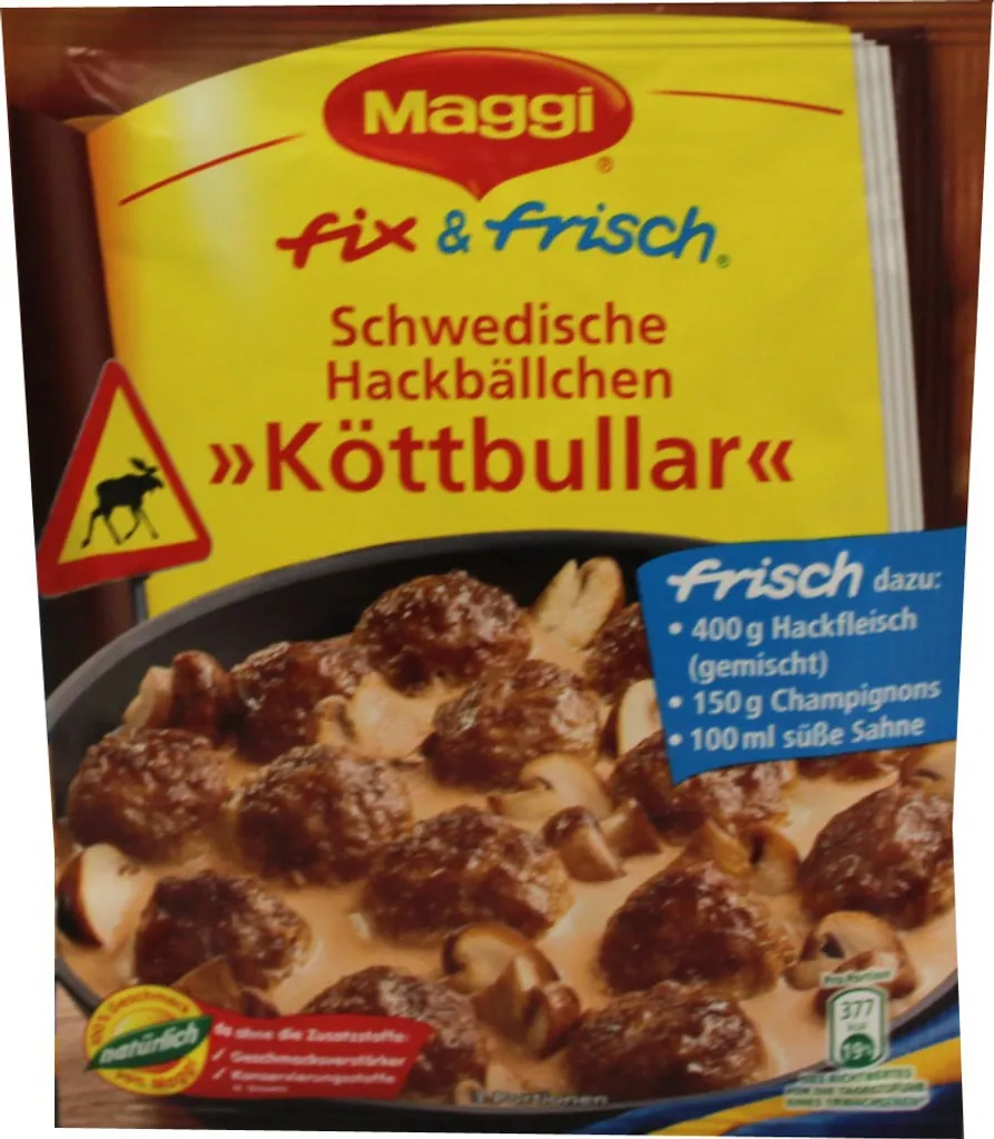 Maggi Fix Für Köttbullar Sauce Für Schwedische Hackbällchen 34g 4 Maggi Fix Für Köttbullar Sauce Für Schwedische Hackbällchen 34g – Bild 4