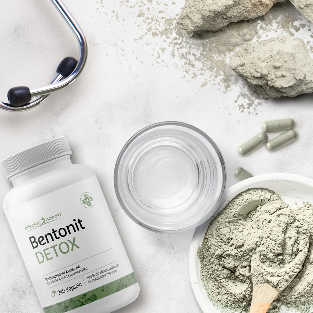 Effective Nature Bentonit Detox Kapseln - 240 Stk.- Medizinprodukt Zur Bindung Von Schwermetallen Im Körper - Pharmaqualität 4 Effective Nature Bentonit Detox Kapseln - 240 Stk.- Medizinprodukt Zur Bindung Von Schwermetallen Im Körper - Pharmaqualität – Bild 4
