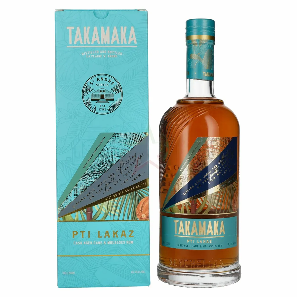 Takamaka PTI LAKAZ Rum 45.10 % 0,70 Lt. 1 Takamaka PTI LAKAZ Rum 45.10 % 0,70 Lt.