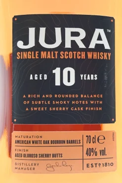 Isle Of Jura Jura 10 Jahre Single Malt Scotch Whisky In Geschenkpackung | 40 % Vol | 0,7 L -Essen Verkäufe 2ec90ebb5eef659b58ce996398dee738