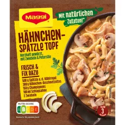 Maggi Fix Für Hähnchen Spätzle Topf Mit Zwiebeln Und Petersilie 48g