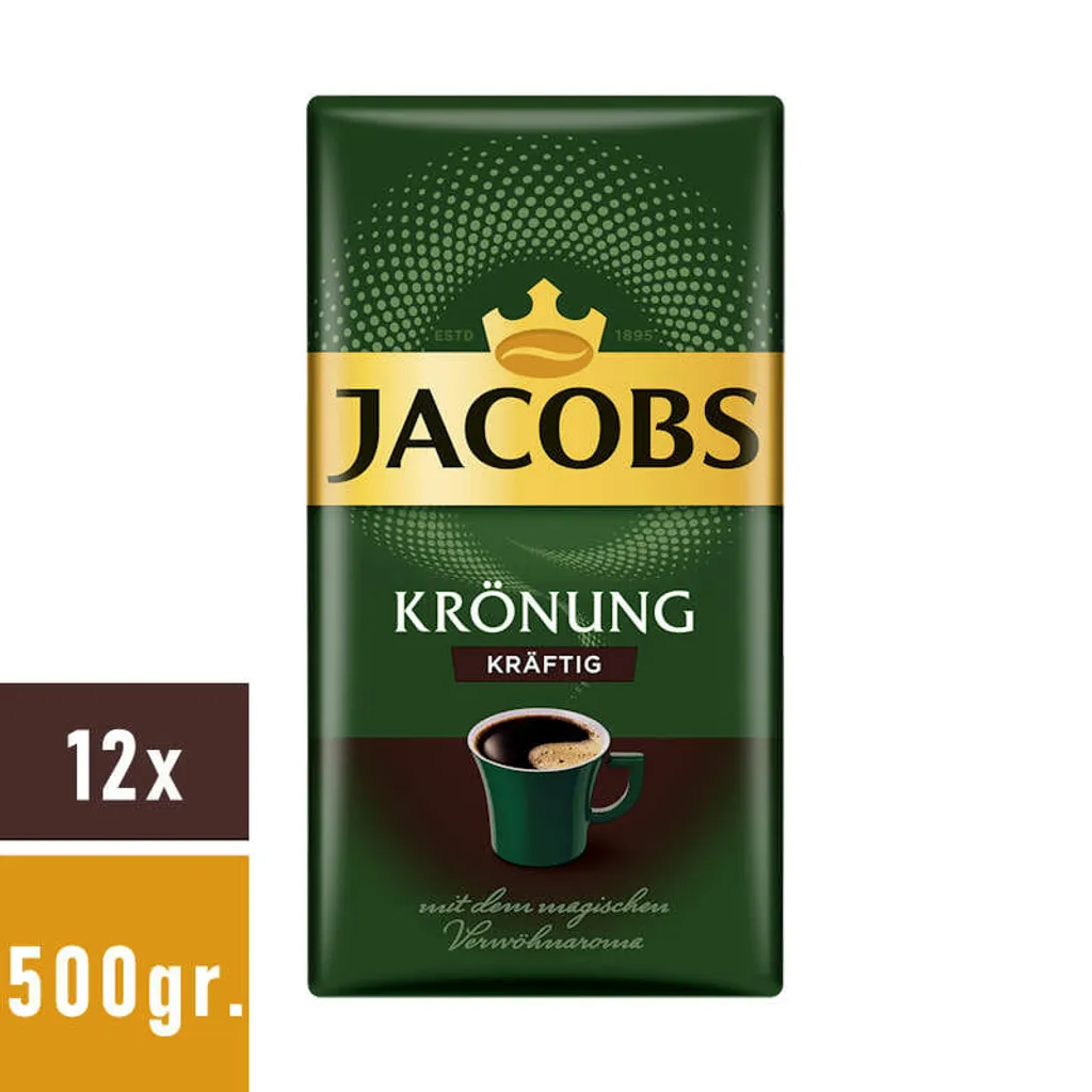 JACOBS Krönung Kräftig Filterkaffee 12 X 500 G Kaffee Gemahlen 7 JACOBS Krönung Kräftig Filterkaffee 12 X 500 G Kaffee Gemahlen – Bild 7
