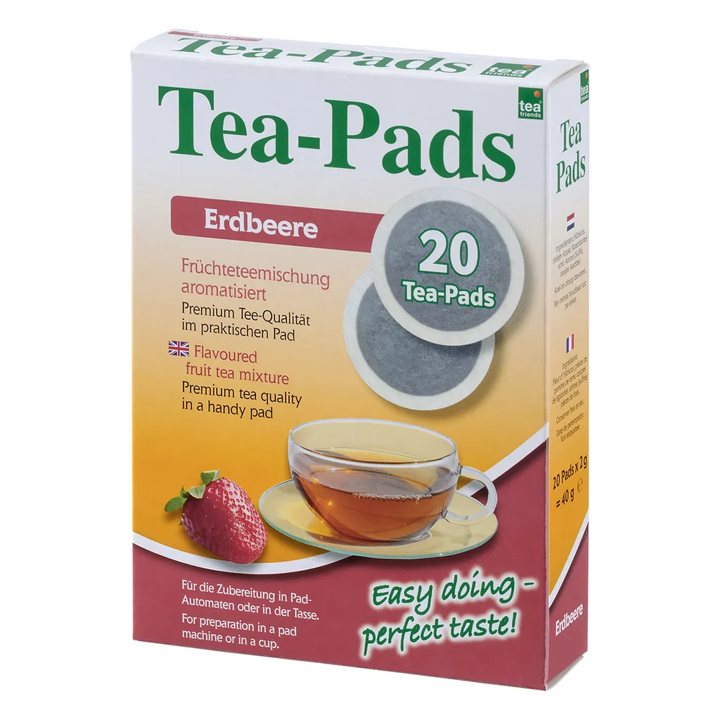 Tea Goetz Abraham`s Tea House 40g Tea Pads "Erdbeere"Früchteteemischung 1 Tea Goetz Abraham`s Tea House 40g Tea Pads "Erdbeere"Früchteteemischung