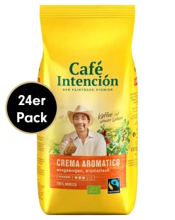 Cafe-Intencion Kaffee-Mega-Sparpaket CREMA AROMATICO Von Café Intención, 24x1000g Bohnen