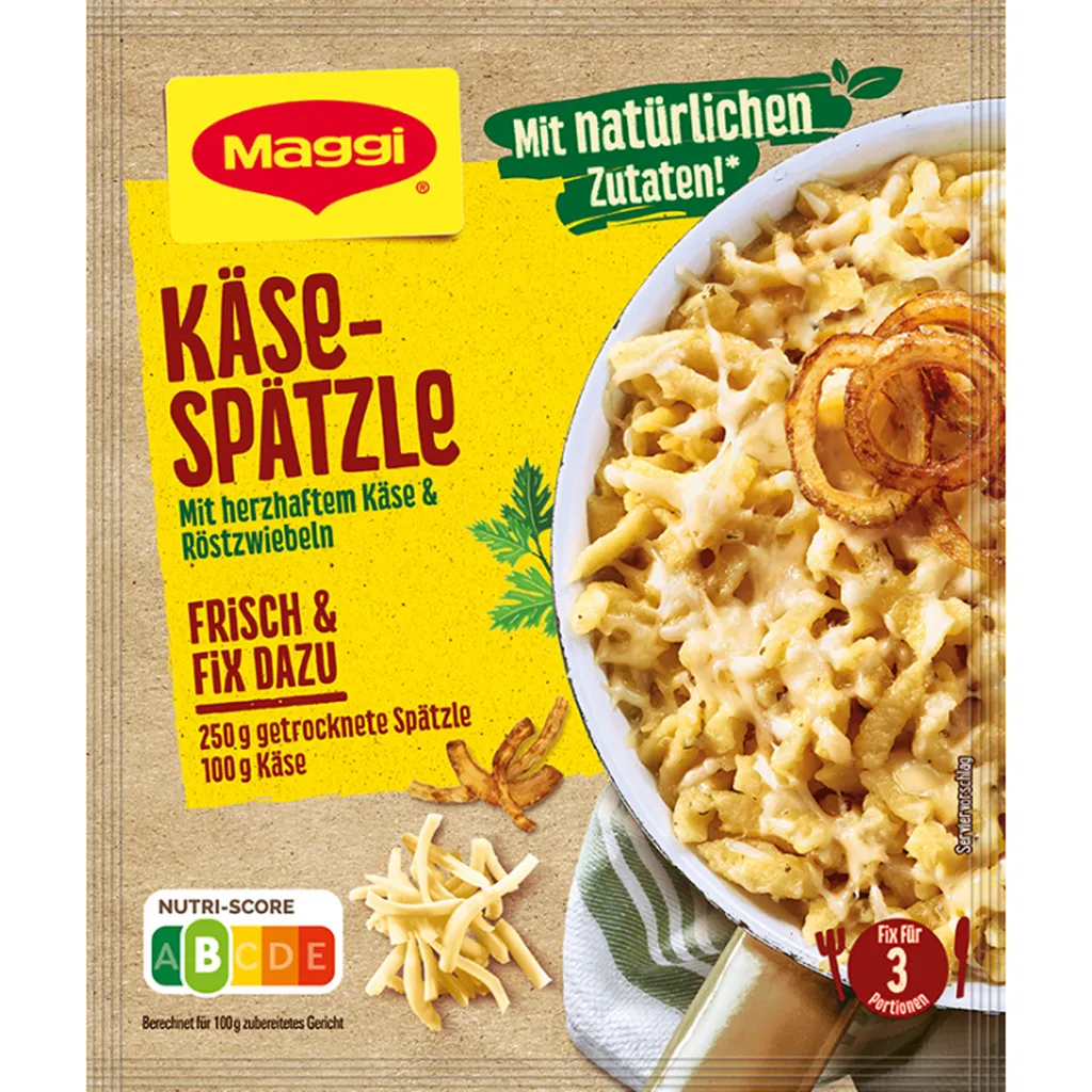 Maggi Fix Käse Spätzle Mit Natürlichen Zutaten Und Röstzwiebeln 30g 1 Maggi Fix Käse Spätzle Mit Natürlichen Zutaten Und Röstzwiebeln 30g