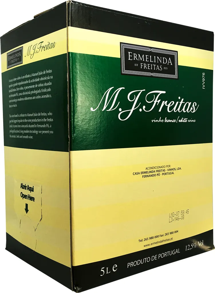 Casa Ermelinda Freitas M.J. Freitas Vinho Blanco 12,5%Vol. Bag In Box 5L 2 Casa Ermelinda Freitas M.J. Freitas Vinho Blanco 12,5%Vol. Bag In Box 5L – Bild 2