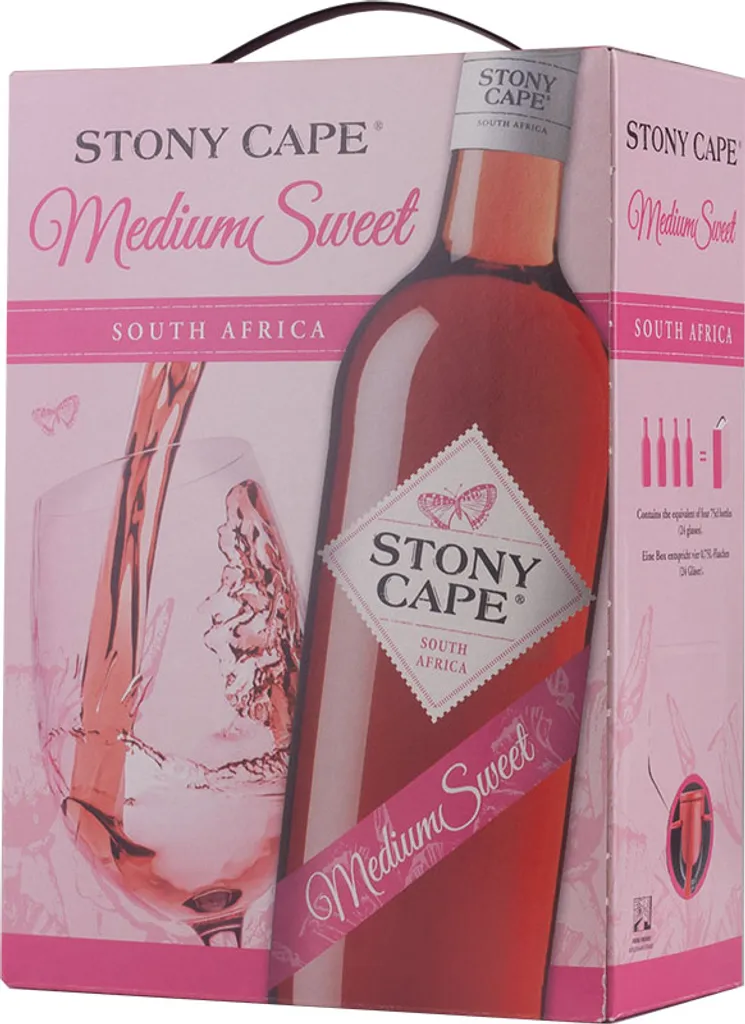 Stony Cape Rosé Medium Sweet 12% 3,0L BIB (SA) 1 Stony Cape Rosé Medium Sweet 12% 3,0L BIB (SA)