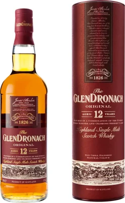 The GlenDronach 12 Jahre Original Highland Single Malt Scotch Whisky In Geschenkpackung | 43 % Vol | 0,7 L