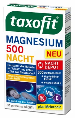 MCM Taxofit Magnesium 500 Nacht Tabletten 30 St -Essen Verkäufe 33d8ae59a37af0d535895c83ff627489